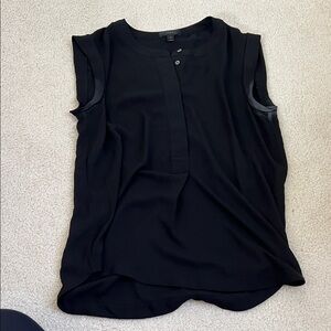J. Crew Black Sleeveless Blouse